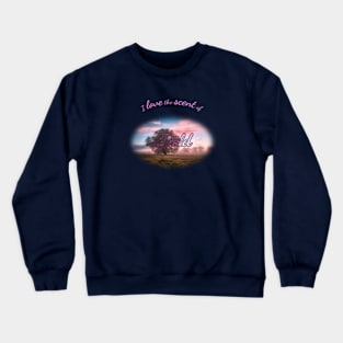 My pink Sky in the field Crewneck Sweatshirt